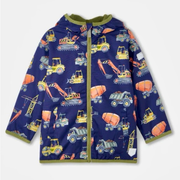 Construction Trucks Microfiber Jacket by Hatley - Picture 1 of 9